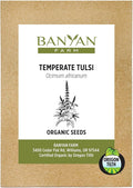 Banyan Botanicals Organic Temperate Tulsi Seeds– Tulsi (Holy Basil) Seeds – Kapoor Tulsi (Ocimum africanum) – Leaves & Flowers for Cooking or Tulsi Tea – 50 Count Open Pollinated Non-GMO Easy to Grow