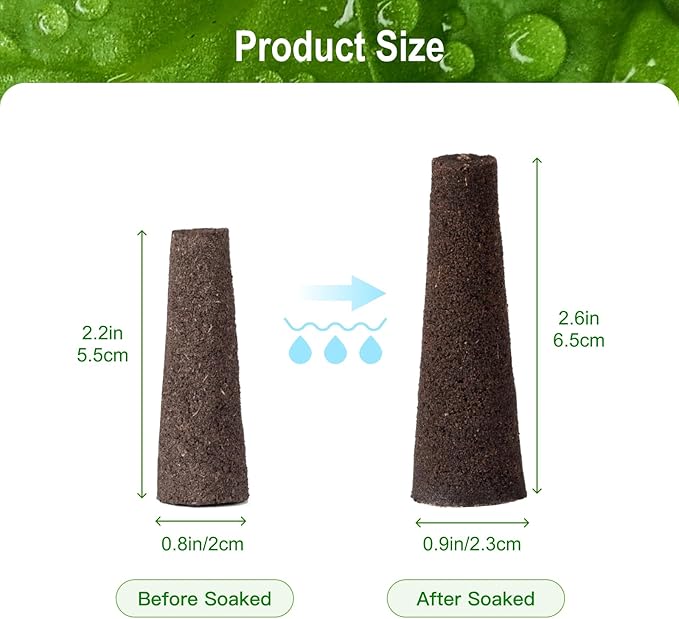 SIULMKOT 60 Pack Hydroponic Grow Sponges Seed Pods Replacement, Rapid Rooting Nursery Sponges Compatible with Aerogarden & Most Hydroponic System