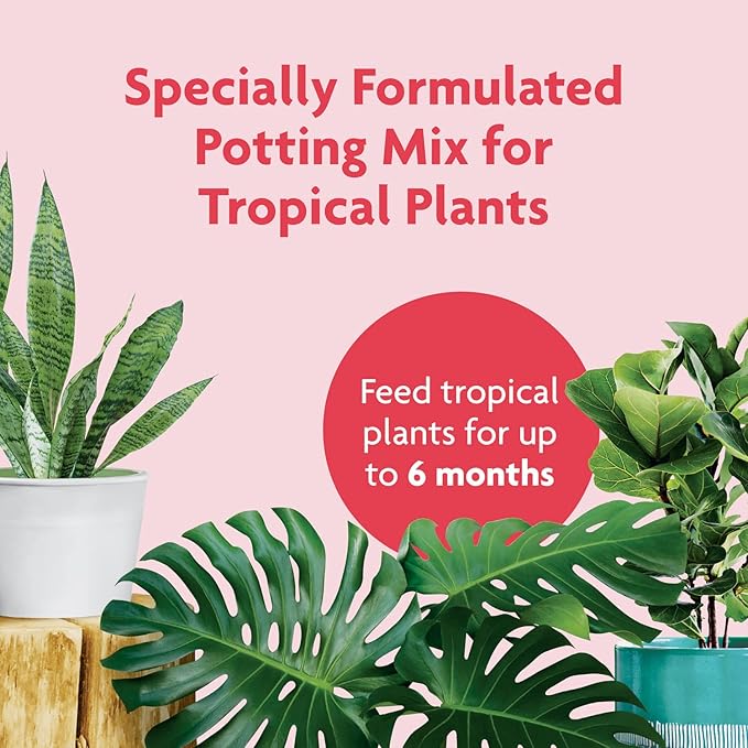 Miracle-Gro Tropical Potting Mix - Growing Media for Tropical Plants Living in Indoor and Outdoor Containers, 6 qt. (4-Pack)