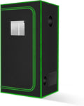 MELONFARM Small Grow Tent for Aerogarden，18”x18”x48” ，Hydroponics Growing System ，Highly Reflective 600D Diamond Mylar Canvas with Ventilation window and Floor Tray for Hydroponic Indoor Plant Growing