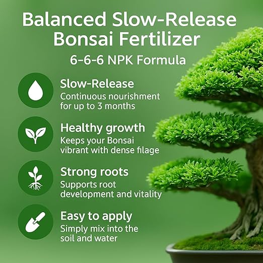 𝐁𝐄𝐒𝐓𝐒𝐄𝐋𝐋𝐄𝐑 Bonsai Fertilizer Pellets – Slow-Release Bonsai Tree Fertilizer & Food for Compact Growth, Dense Branching & Healthy Roots | Ideal for All Bonsai & Money Trees [16 OZ]