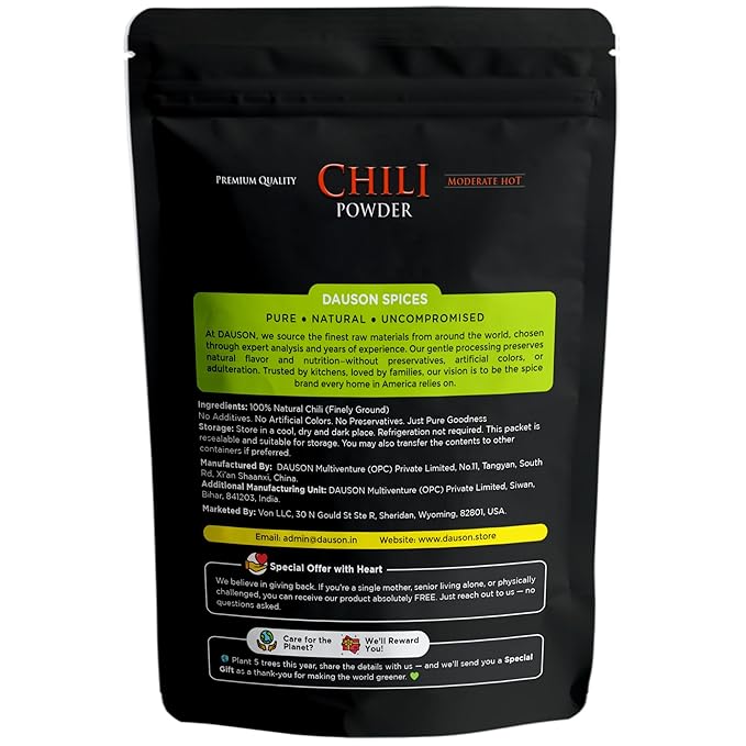 Hot Chili Powder – 100% Pure & Natural | Finely Ground Chili | No Additives or Fillers | Aromatic, Earthy Flavor for Cooking | 25g Sample Available | Kitchen Essential for Global Cuisine
