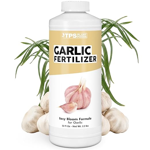 Garlic Fertilizer – Liquid Plant Food for Bigger Bulbs & Strong Root Development, 32 oz