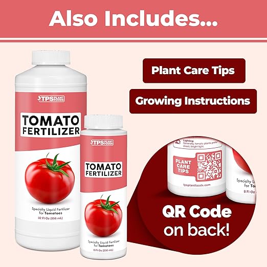 TPS NUTRIENTS Tomato Fertilizer for Tomato and Vegetable Gardens, Liquid Plant Food, 1 Gallon (128 oz)