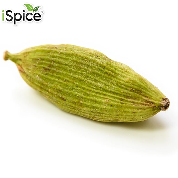 iSpice Cardamom Seeds Whole (3.9 Oz) 110g | Cardamom Pods Whole Pure And Fresh | Kosher | Aromatic Essential Kitchen Herbs