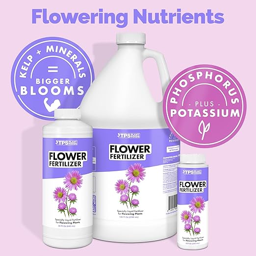 Flower Fertilizer – Liquid Plant Food for More Blooms, Bigger Flowers & Vibrant Color, 1 Gallon
