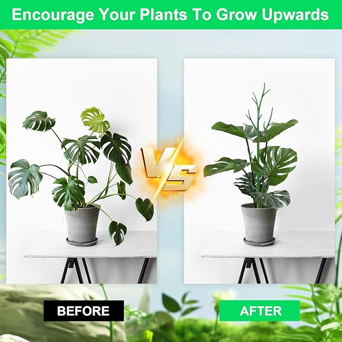 11 Pack Monstera Plant Support - 71.4" Plant Support Stakes for Indoor Plants Sticks Support Tall Indoor Plant Stakes with Twist Ties Stackable Plant Stem Support for Monstera Plants