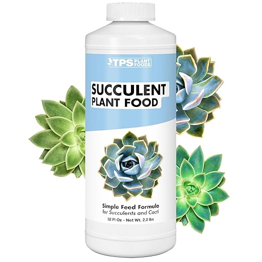 Succulent Plant Food – Liquid Fertilizer for Compact Growth, Vibrant Color & Stronger Root Development, 32 oz