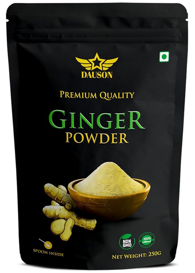 Ginger Powder – 100% Pure & Natural | 8.82 Oz Finely Ground Ginger Root | No Additives or Fillers | Aromatic, Earthy Flavor for Cooking | 25g Sample Available | Kitchen Essential for Global Cuisine
