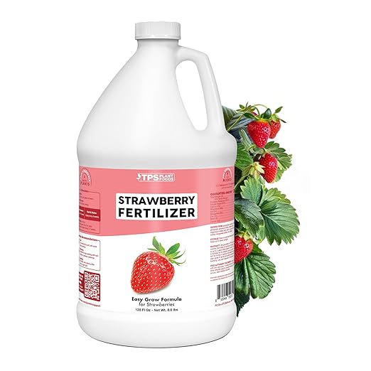 Strawberry Fertilizer – Liquid Plant Food for Better Flowering, Bigger Berries & Stronger Root Runners, 1 Gallon