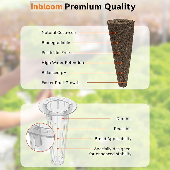 inbloom Hydroponic Hot Pepper Pod Kit 8 Pods, Compatible with AeroGarden Hydroponics Growing System, Complete Indoor Home Gardening Supply for Grow Your Own Plants
