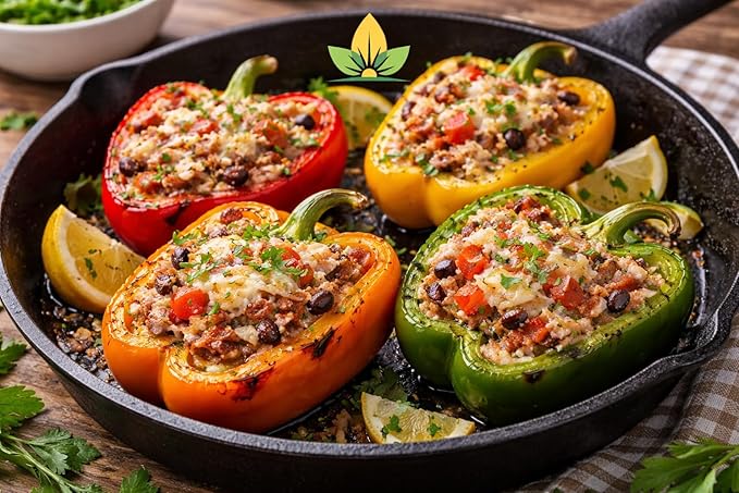 Sweet Bell Pepper Seeds Collection – Red Yellow Orange Green Bell Peppers – Vegetable Seeds for Home Garden Raised Beds & Containers