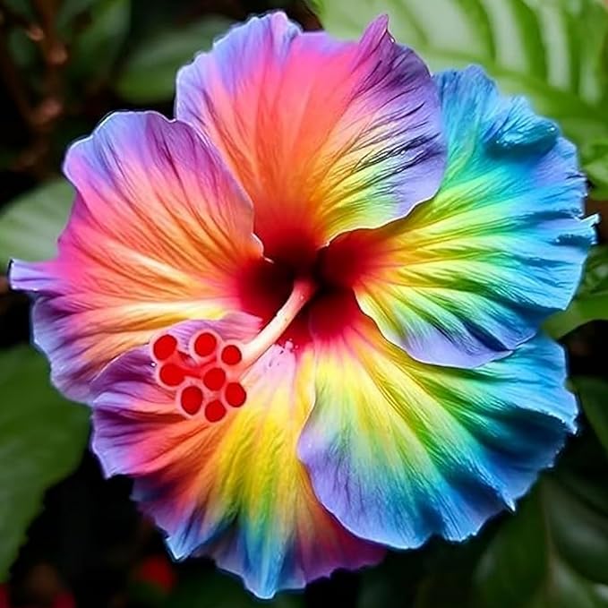 200+ Mixed Hibiscus Flower Seeds for Planting - Fresh Perennial Exotic Plant Bonsai Seeds for Multi-Colored Hibiscus