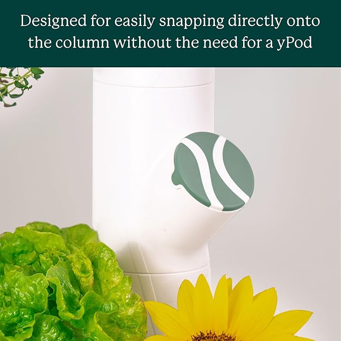 Gardyn Caps for Your Gardyn Hydroponics Growing System & Indoor Garden - Perfect Solution for a Cleaner & More Beautiful Garden - Must-Have for Growing Fewer Than 30 Plants - 5 Pack, Sage Green