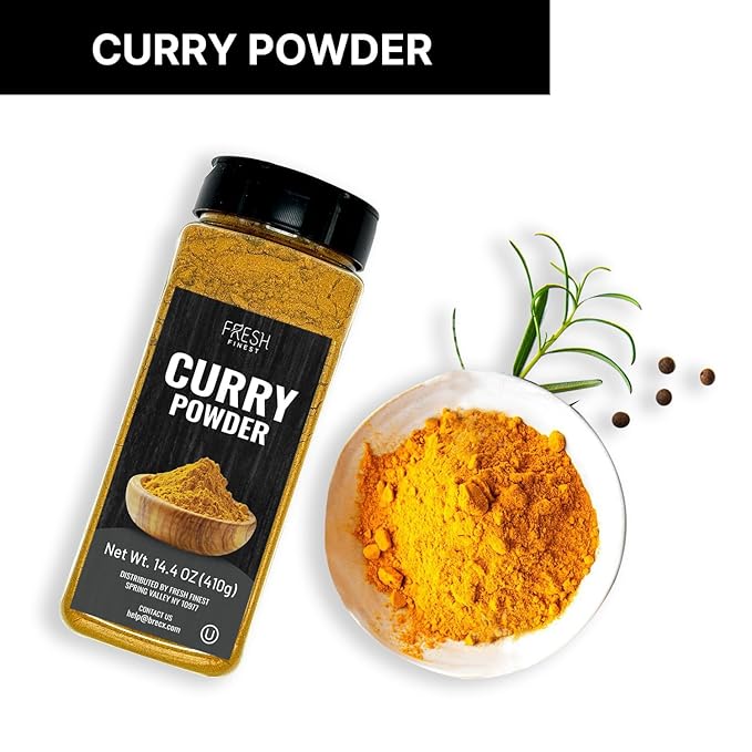 Fresh Finest Curry Powder - 14.46oz (410G) - Authentic Blend of Spices, Perfect for Culinary Adventures, Securely Packaged