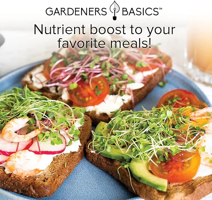 Gardeners Basics, Broccoli Seeds for Sprouting Kit and Microgreens Non-GMO, Heirloom Bulk 1 Pound Resealable Sprouts Bag