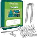 Plant Covers Freeze Protection, 6.5ft x 16ft 1.41 oz/yd² Frost Cloth Plant Blankets Floating Row Covers with 15 Stainless Steel Clips for Winter Plants Gardens Frost/Sun Pests Protection, Dark Green