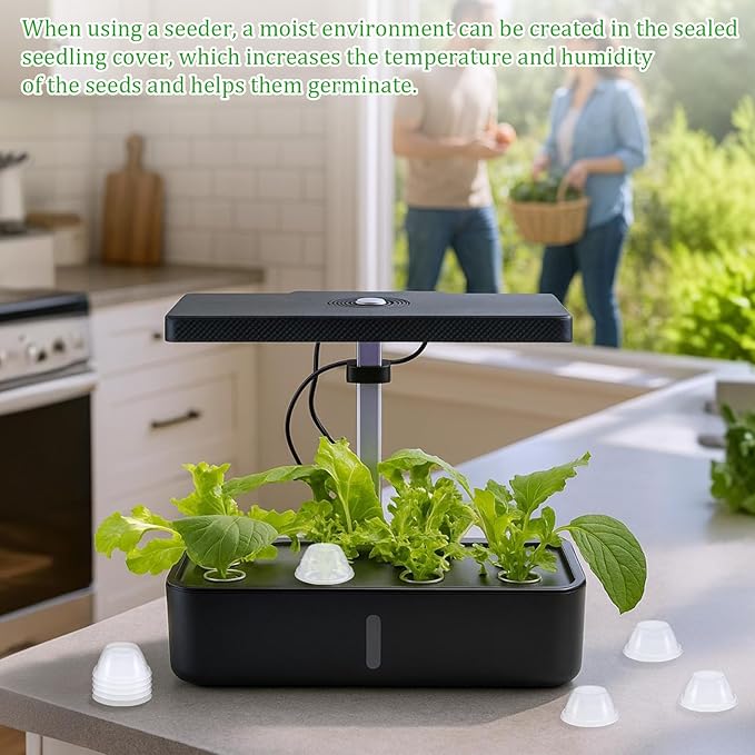 50 Pcs Humidity Domes for Plants Outer Diameter 4.7 cm/1.85 inch Replacement Grow Dome Hydroponic Cups Seed Starting for Growing Basket, Greenhouse, Hydroponic Growing System Flower Transparent