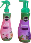 Miracle-Gro Blooming Houseplant Food, 8 oz & Miracle-Gro Orchid Plant Food Mist (Orchid Fertilizer) 8 oz. (2 fertilizers)