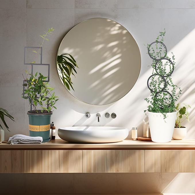 4 Pcs Trellises for Climbing Plants Indoor Metal Climbing Plant Support Metal Plant Trellis for Pots Garden Trellis for Climbing Plants for Plant Lovers (Style 1)