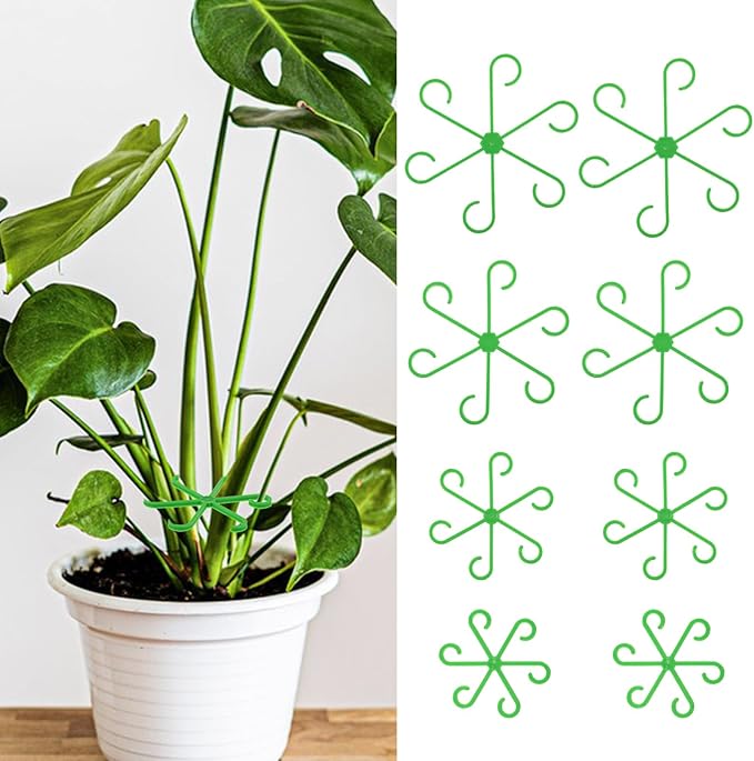 8pcs Plant Stem Support Climbing Houseplant Support Stakes for Indoor Plants Reusable Plastic Climbing Plant Support Plant Trellis Indoor Ideal Plant Support for Thriving Growth