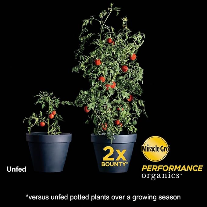 Miracle-Gro Performance Organics All Purpose Container Mix with Natural and Organic Ingredients, Feeds Container Grown Vegetables, Flowers and Herbs for up to 3 Months, 1 cu. ft.