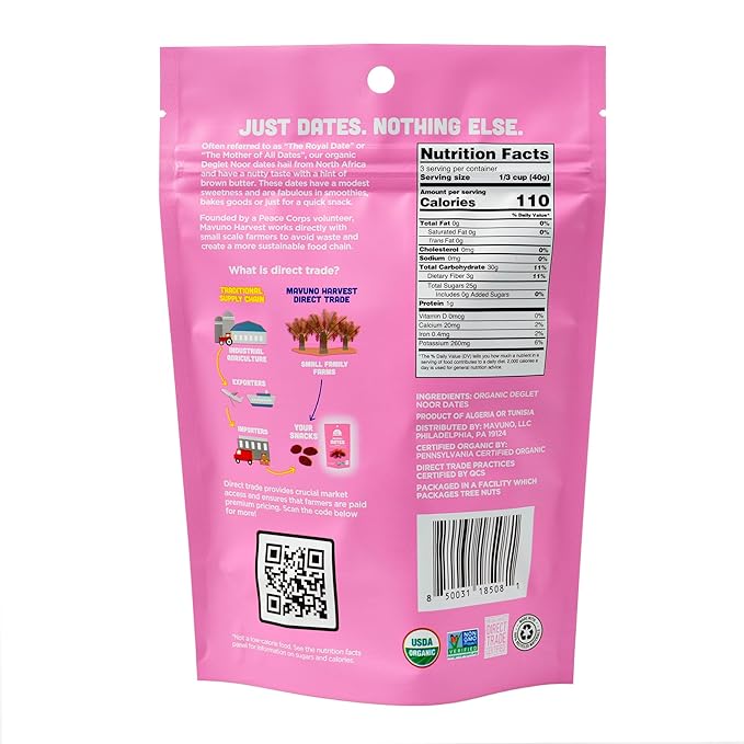 Mavuno Harvest Organic Dried Fruit Variety Pack | Dried Mango, Coconut, and Dates | Healthy, Vegan, No Sugar Added, Non GMO Snacks for Kids & Adults | 2 Ounce, Pack of 3