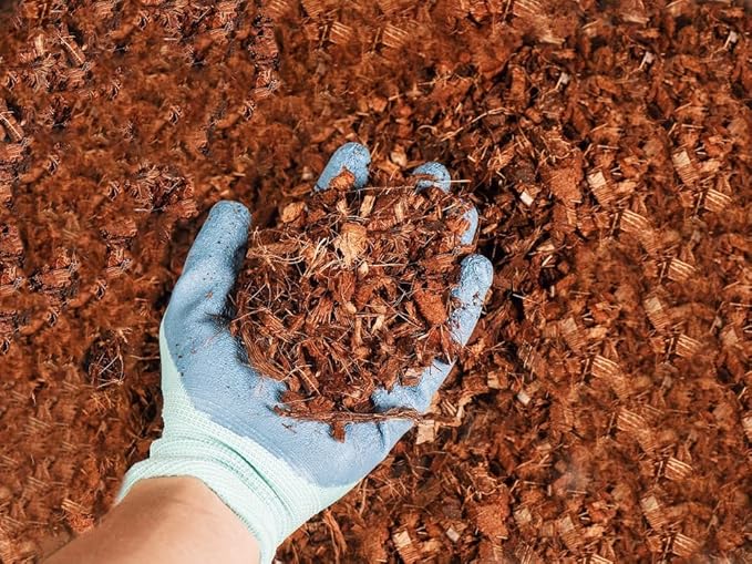 Envelor Coco Coir Chips Orchid Potting Mix 10 Lb Brick Mulch Potting Soil Indoor Plant Planting Chips Coconut Fiber Substrate Orchid Bark Growing Media Coir Husk Chips Compressed Coconut Coir
