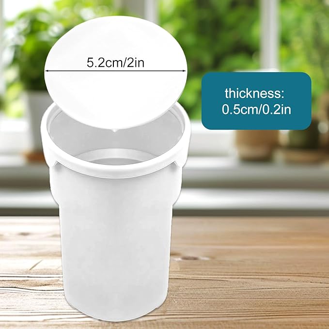 20pcs Reusable Hydroponic Caps for Gardyn yPod System, Durable Plastic Covers Hydroponic Pod Accessories for Vertical Garden Towers Indoors Seed Growth