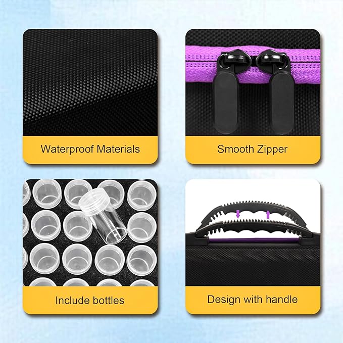 60 Slots Seed Storage Organizer with 10 Envelopes, Garden Seed Packet Container with Label Stickers Zipper Bag for Flower Plants Vegetable