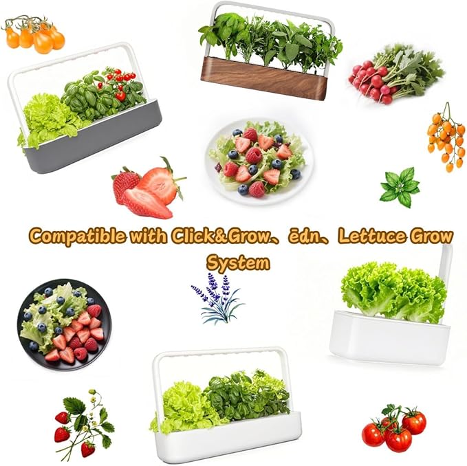 Compatible Replacement Pods for Click and Grow Smart Garden - 10 Packs Seedless Grow Sponges for Root Growth, Perfect for Indoor Herb Gardens & Transplanting