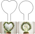 2 Pack Heart Trellis for Indoor Plants Round Plant Trellis for Climbing Plants Indoor Small Hoya Trellis Plant Support for Hoya Pothos Vine Ivy Monstera Flower Philodendrons Dischidia