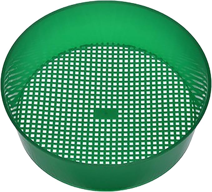 Garden Soil Sieve, Household Plastic Dirt Sifter Soil Sifting Pan Portable Gardening Soil Stones Filter Tool for Gardenging Yard Tidying Land Treatment