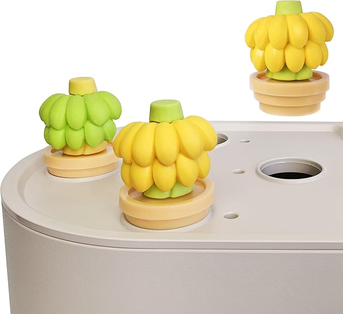 Universal Plant Spacer Caps (8 Pcs) Compatible with AeroGarden, Ahopegarden, GardenCube, iDOO, Mufga, Letpot and Other Hydroponics Growing System, Pod Cover Lids for Indoor Garden Banana