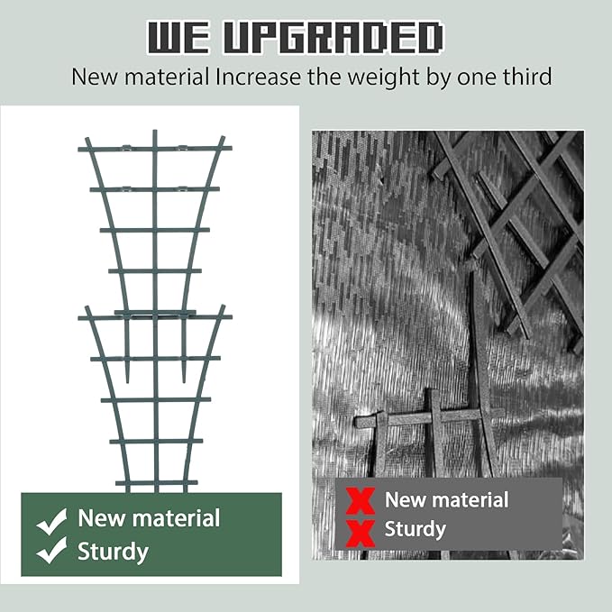 Plant Supports for Potted Plants Indoor, 4 Pack 10in Mini Indoor Plant Trellis Green Coated Flower Pot Trellis for Vine Ivy Flower, Climbing Plants Indoors for Indoors Outdoor Houseplants
