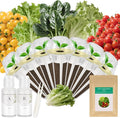 Spinach & Spring Mix Seed Pod Kit for AeroGarden, Ahopegarden, MUFGA with Red Cherry/Golden Cherry Tomato, Buttercrunch Lettuce, Green Romaine Lettuce and Spinach - Compatible with All Garden(7-Pod)