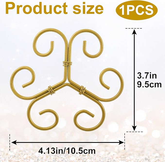 Climbing Houseplant Stem Supports, Plastic Plant Stem Holders, Reusable Flower Plant Growth Stakes Trellis Stem Growth Accessories for Garden Balcony- Gold