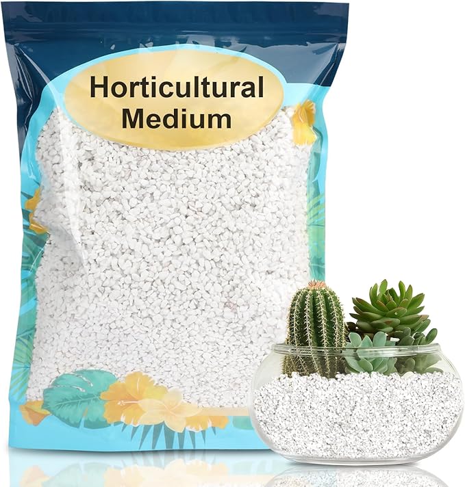 Horticultural Perlite Plants 4qt, Chunky Perlite Bulk for Gardening, Soil Amendments to Improve Soil Aeration & Dranage for Houseplant