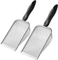 Soil Sifter for Gardening (2-Pack) – 3.8mm and 5mm Mesh, Heavy-Duty Metal Sifter for Dirt, Rocks, Compost and Sand, Durable Garden Tool for Landscaping and Potting Soil