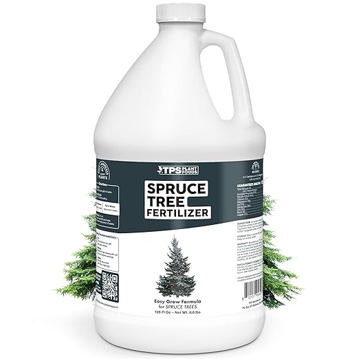 Spruce Tree Fertilizer – Liquid Plant Food for Rich Green Needles, Stronger Roots & Healthy Evergreen Growth, 1 Gallon