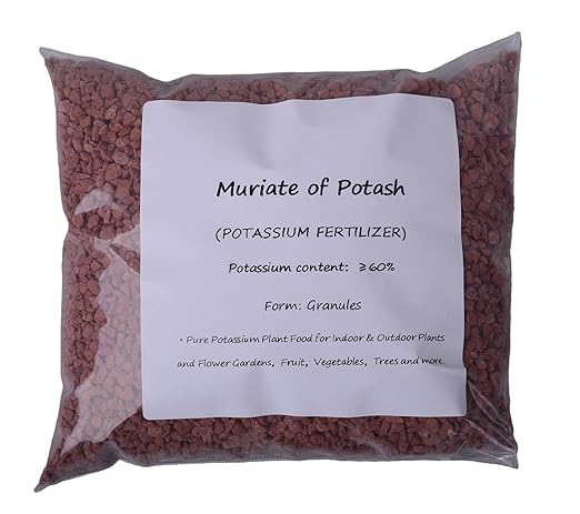 Potassium Fertilizer for Plants, Muriate of Potash Fertilizer (60% Potassium Content) Plant Food for Plants & Flower Growth (5.9, Pounds)