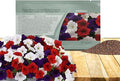 Outsidepride The Flag Mix Easy Wave Petunia Seeds - 30 Pcs. Annual, Compact & Spreading Flower Seeds for Planting Low Growing Vibrant Blooms, Ideal for Garden Beds, Baskets & Container Displays