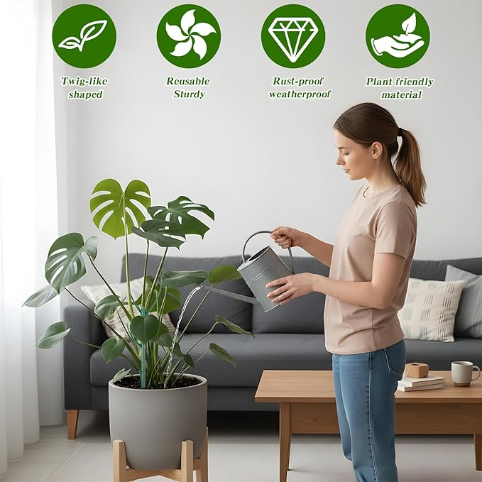 7 Pcs Monstera Plant Support, 11 Inch Plant Supports for Indoor Plants, Snake Plants Support Structures for Vine Training & Stem Stabilization, Monstera, Pothos, Philodendron