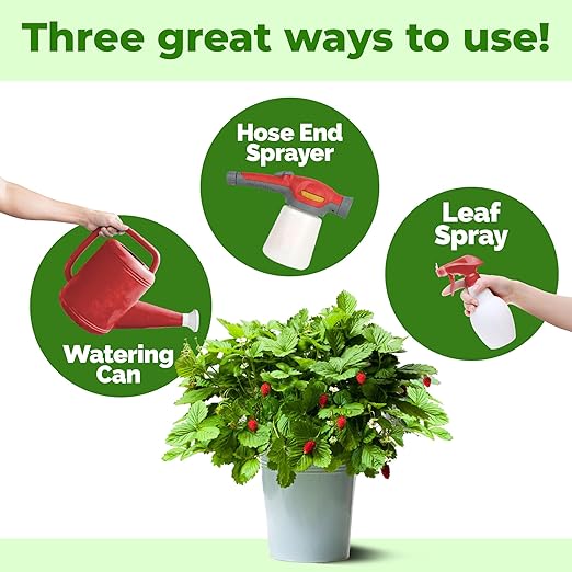 Garden Fertilizer, Complete Liquid Garden Plant Food for Edible Plants, 32 oz (1 Quart)
