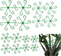 Monstera Plant Support, Plant Stakes for Indoor Plants, 16 Pack Reusable Plant Stabilizer, 4 Size Climbing Houseplant Stem Supports for Potted Vines, Monstera, Flowers