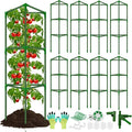 8 Pack Tomato Cages for Garden, Tomato Cage Trellis, Garden Cage Heavy Duty Tomato Stake Support, Gardens Stakes Plant Cage for Pots Plants Vegetables