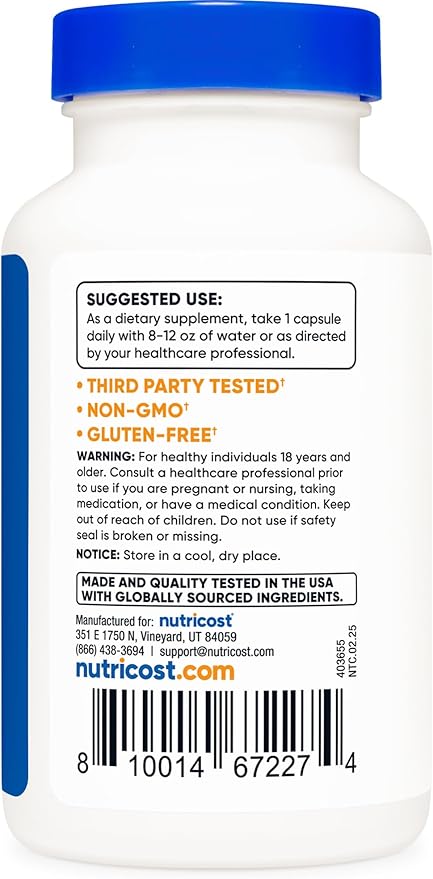 Nutricost Burdock Root 500mg, 120 Capsules - Gluten Free, Non-GMO, Vegetarian Friendly