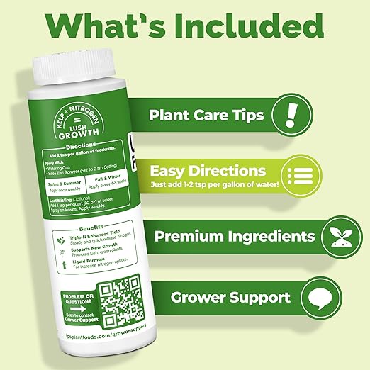 Urea Fertilizer – Rapid Nitrogen Boost, 15-0-0 NPK for Deep Green Growth & Stronger Leaf Development, 8 oz