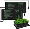 Seedling Heat Mat for Indoor Home Gardening Seed Starting, 10"x 20.75" Plant Heating Pad, Warm Germination Hydroponic MET Certified Waterproof, 21W(2 Count (Pack of 1))