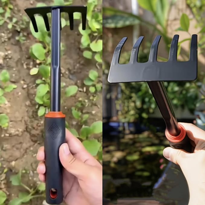 Garden Tool Set, Includes 1/4-inch Mesh Gardening Sifter, Trowel, Transplanter, and Cultivator for Outdoor Gardening, Ergonomic Yard Tool Kit